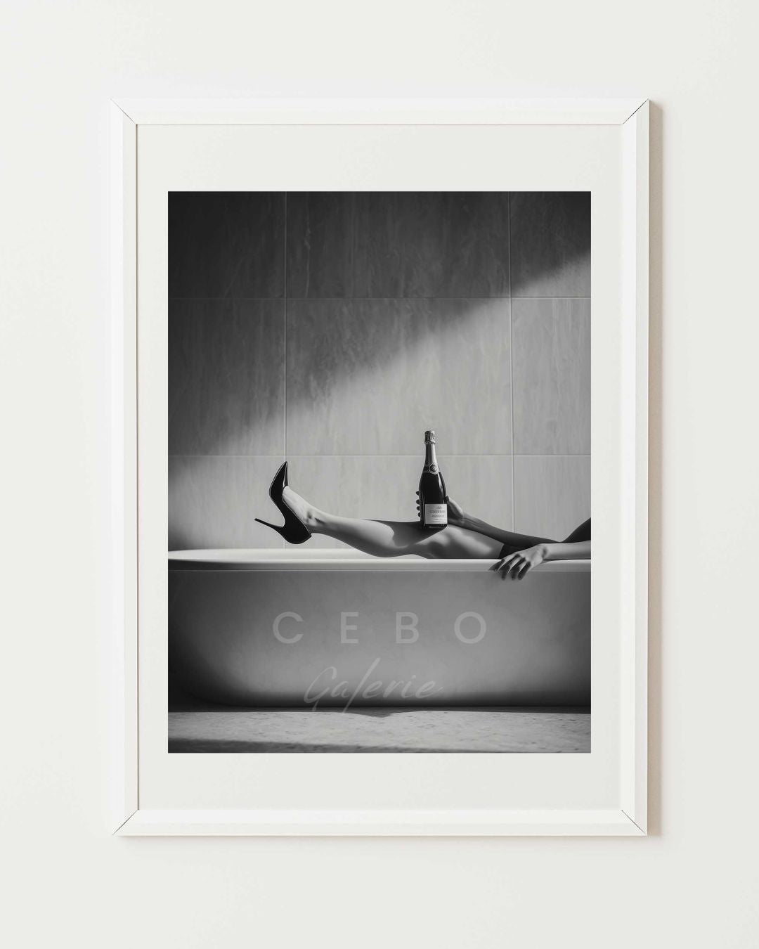 Champagne & Heels Poster