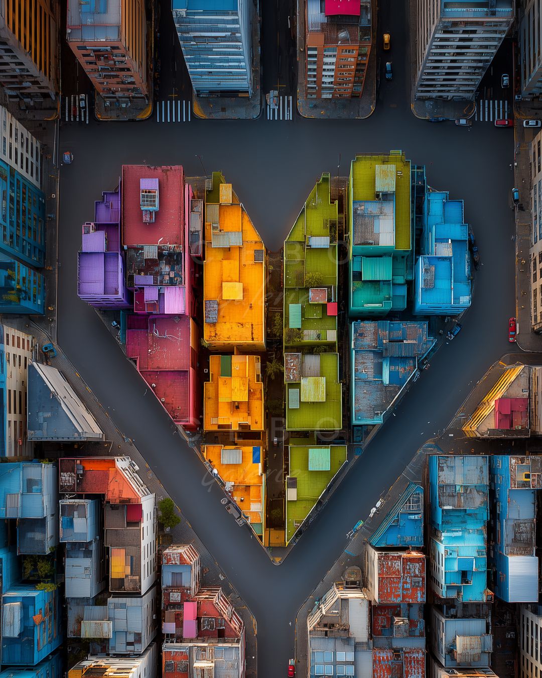 Urban Heart Poster