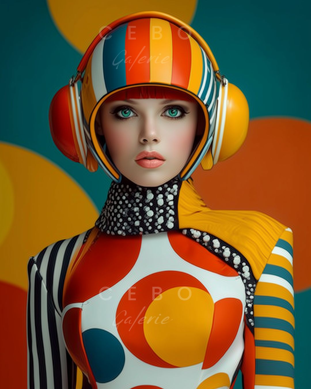 Tableau Sixties Futuriste - Exemplaire Unique