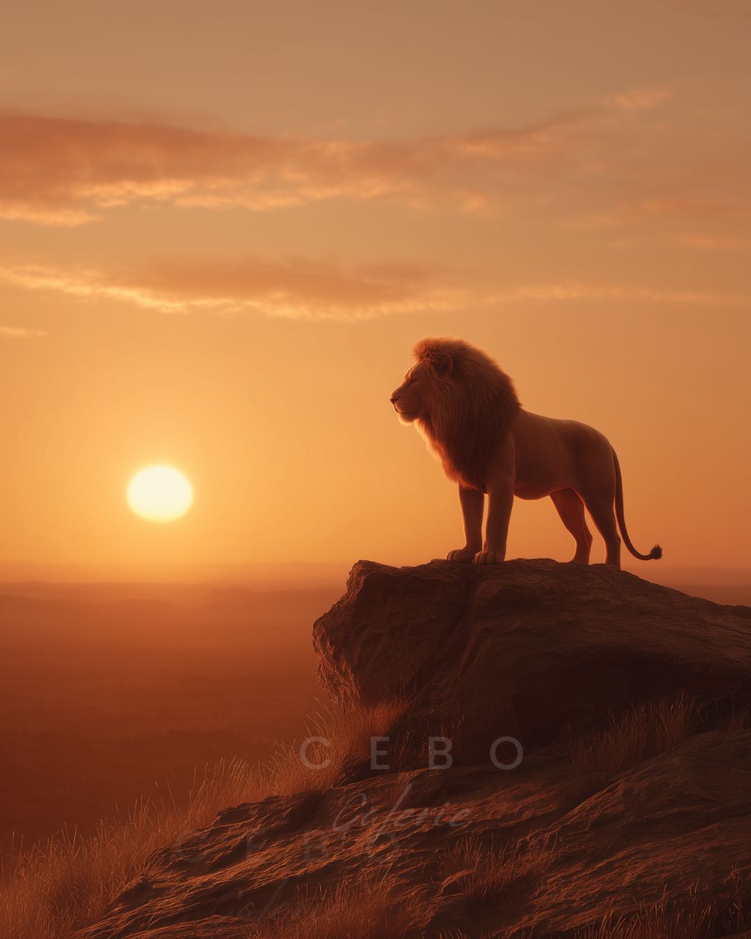 Sun King Painting - Unique Copy