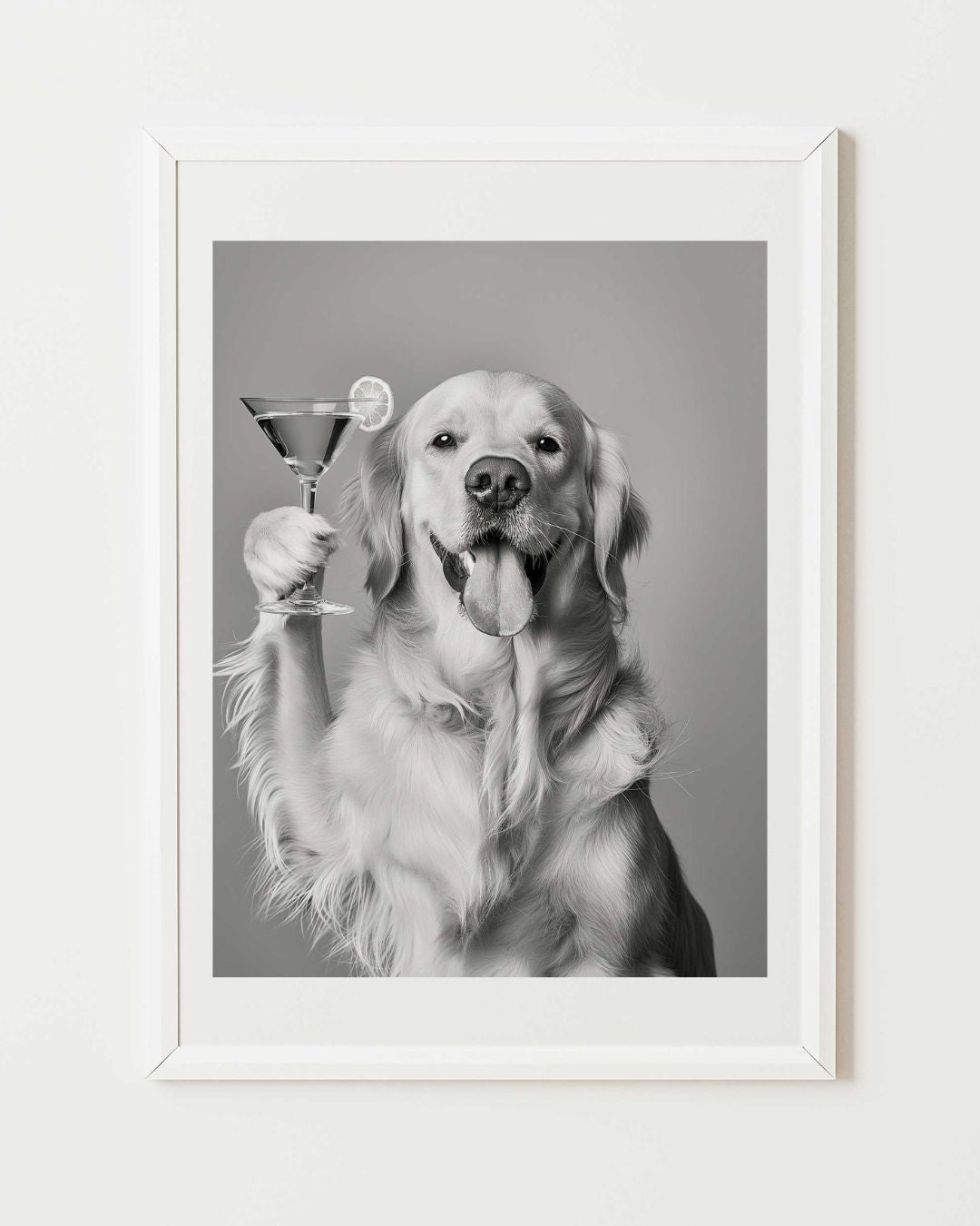 Affiche Labrador Martini