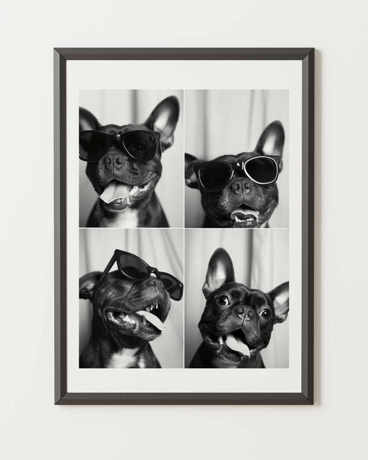 Affiche Bouledogue Expressions