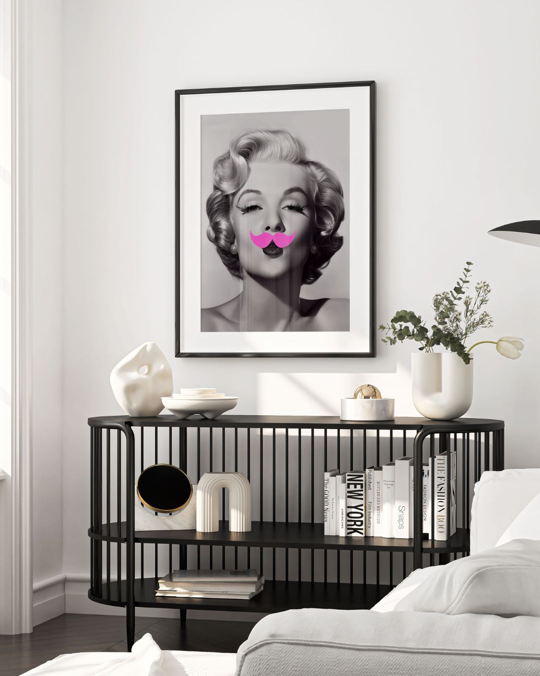 Affiche Moustache de Marilyn