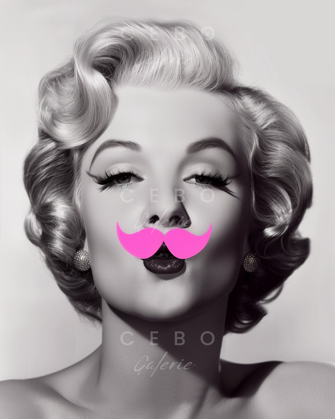 Affiche Moustache de Marilyn