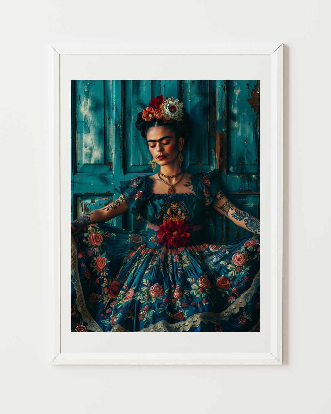 Affiche Bleu Frida