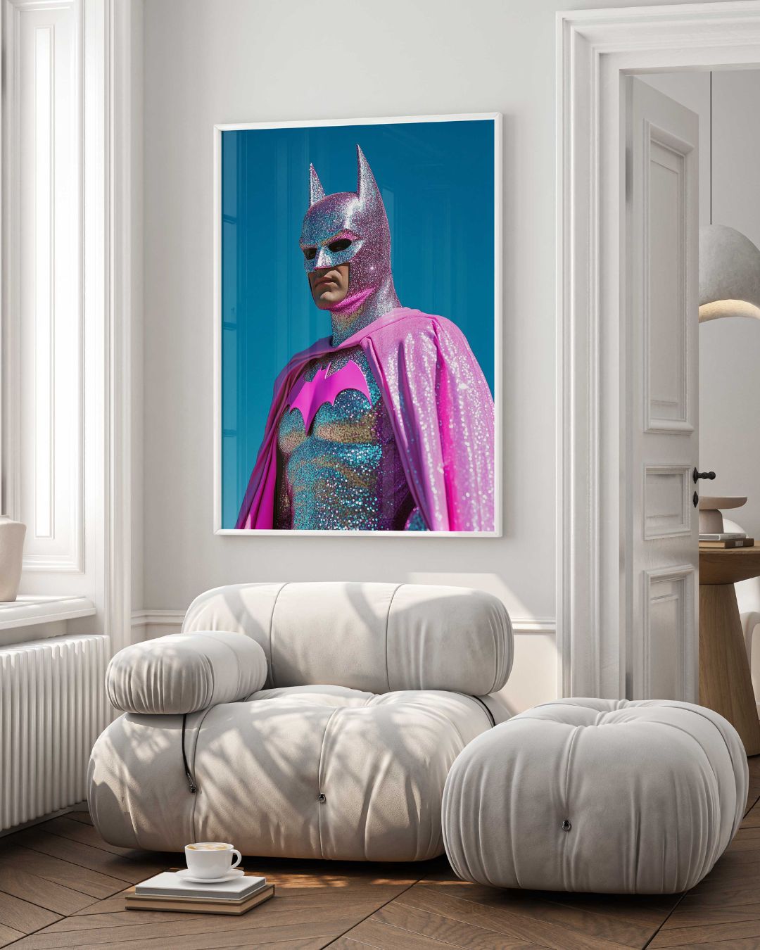 Batman Rosa Affiche d'Art I Pink Batman I Edition Limitée – CEBO Galerie