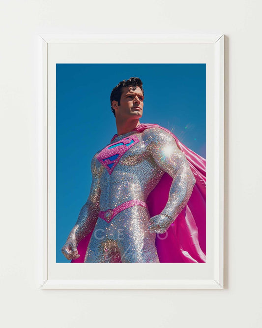 Affiche Pink Superhero