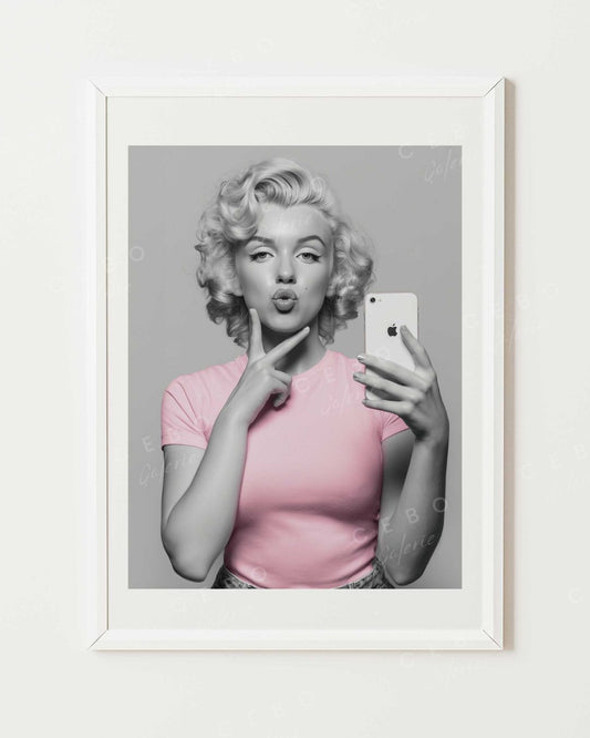 Affiche Selfie Marilyn