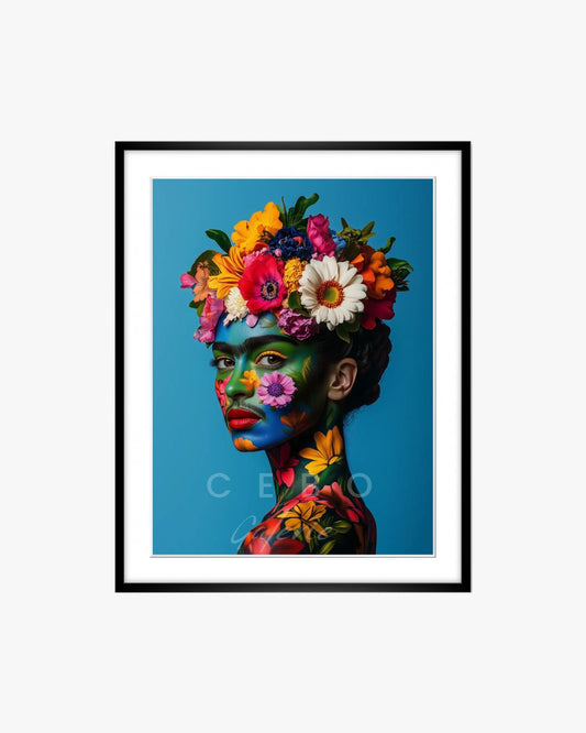 Cadre Frida en Fleurs