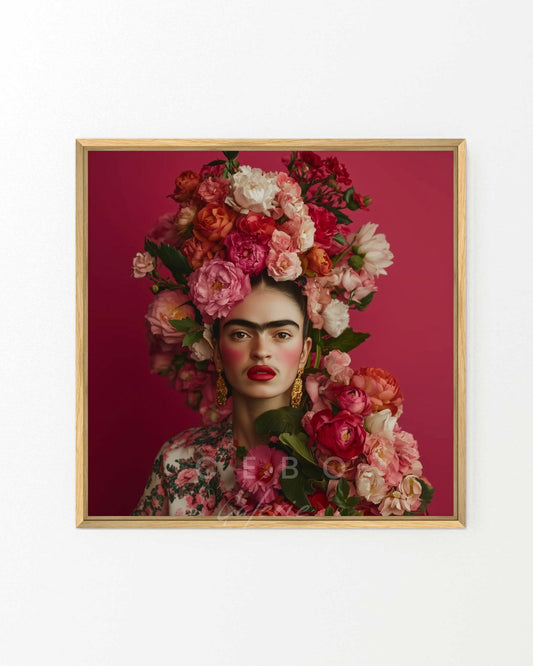 Tableau Pourpre Frida - Exemplaire Unique