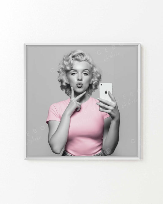 Tableau Selfie Marilyn - Exemplaire Unique